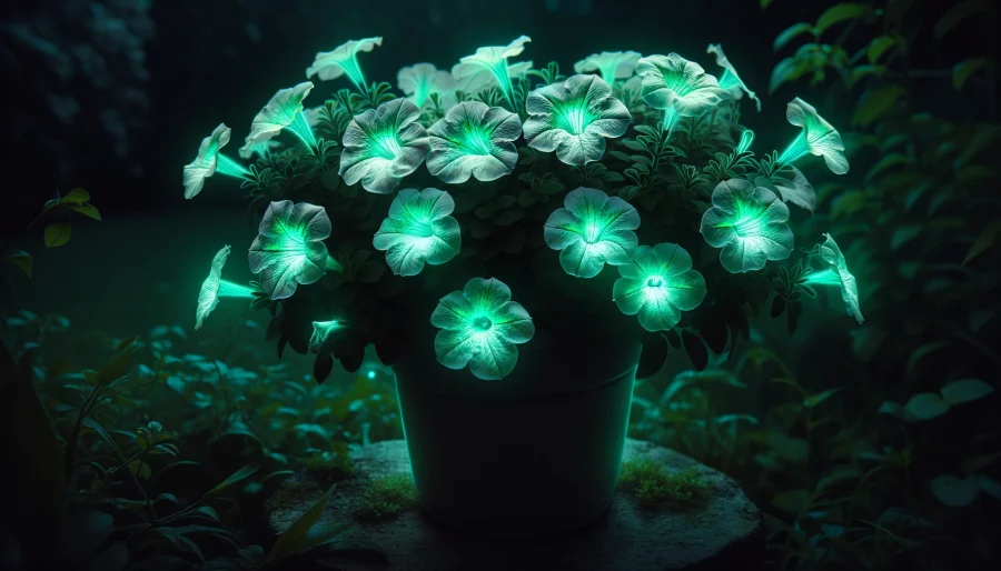 Luminescent Petunias: Astonishing Glowing Addition to Your Garden