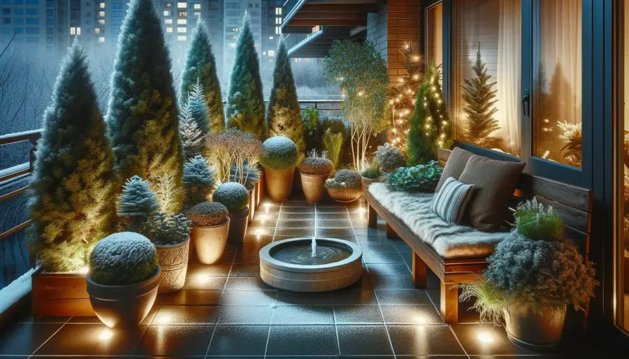 Creating a Cozy Winter Balcony Atmosphere