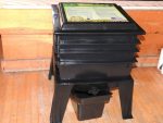 Indoor composting with a worm bin