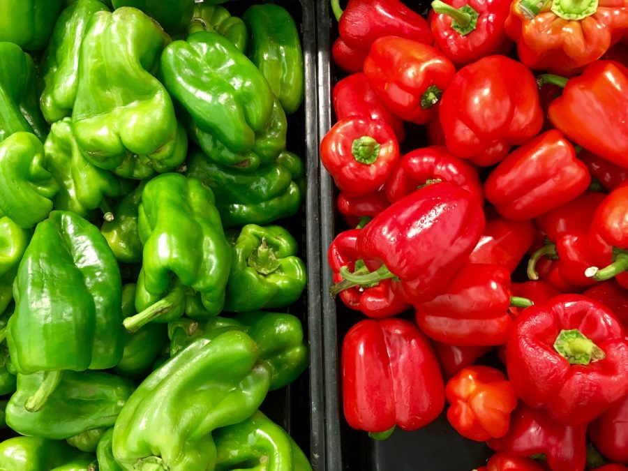 Green Vs Red Peppers